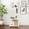Costway 4-Tier Ladder Shelf Bookshelf Bookcase Storage Display Plant Leaning Shelf White
